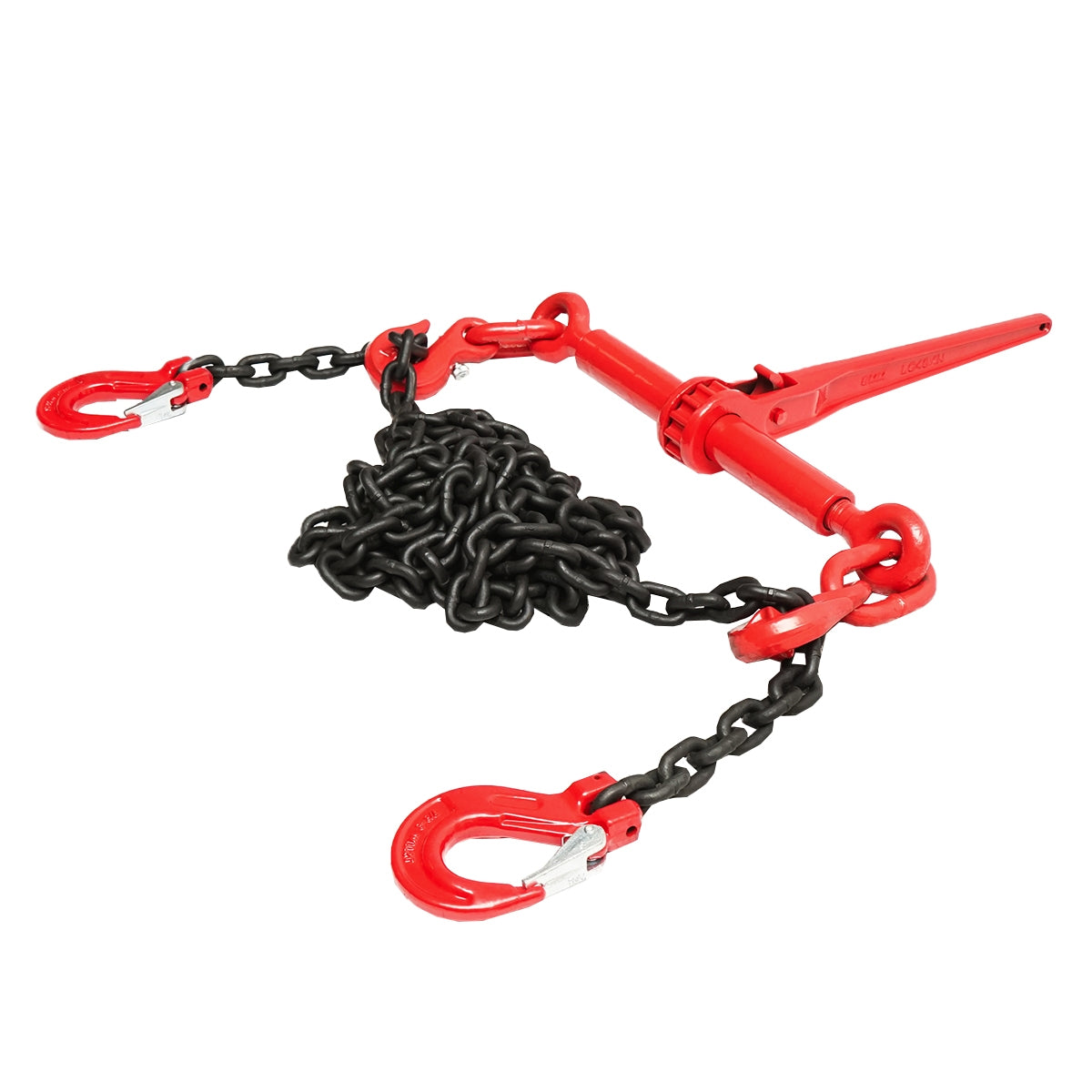 HORGONYLÁNC NEHÉZ GÉPEKHEZ RACSNIS FESZÍTŐSZERKEZETTEL 4 T TEHERBRÁS 4 M LÁNCHOSSZAL 8 MM LÁNCVASTAGSÁG BRECKNER GERMANY