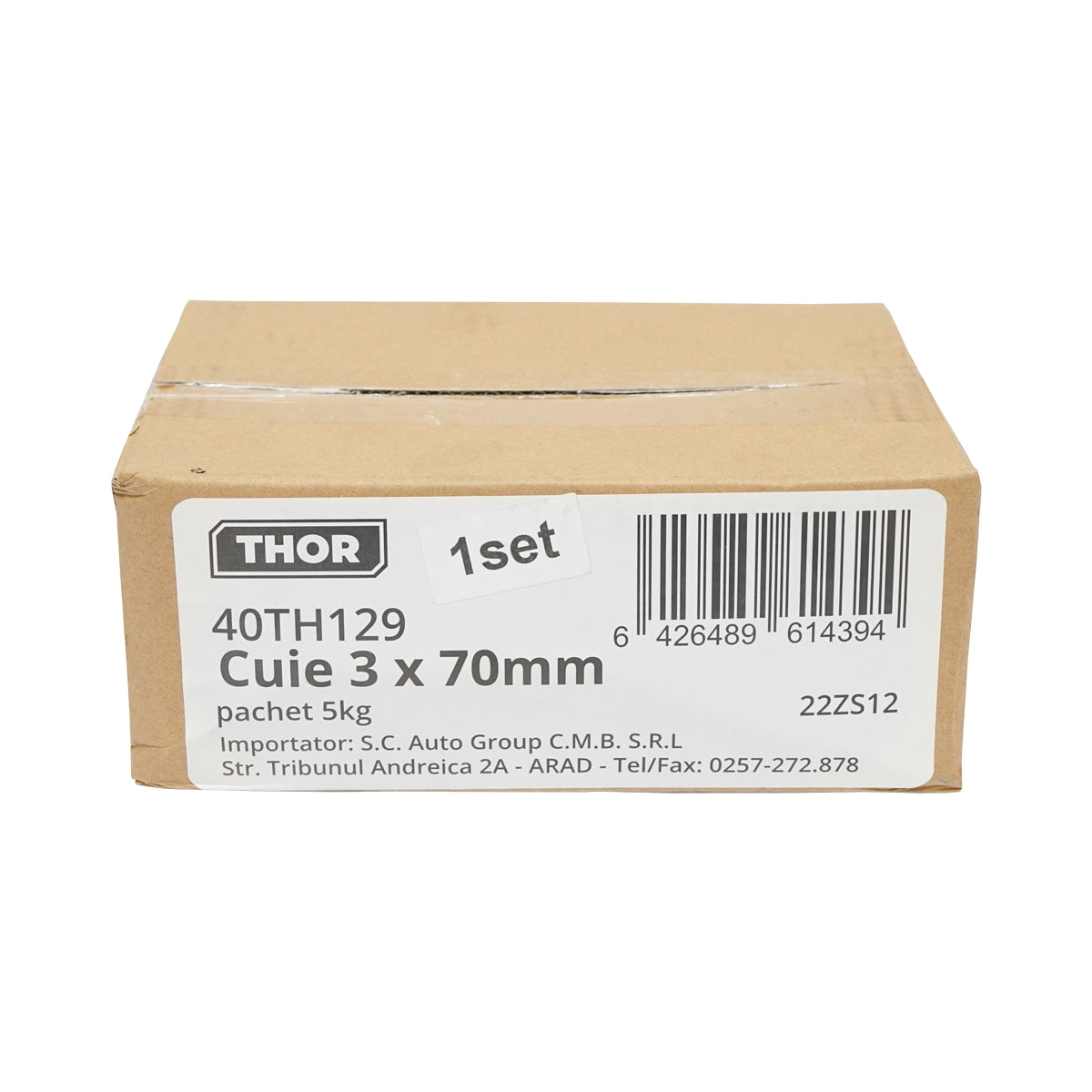 Építőipari szegek 3x70 mm, 5 kg csomag