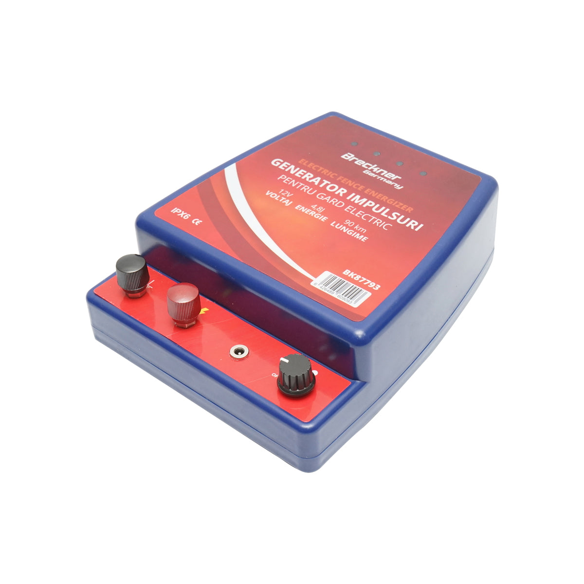 Impulzusgenerátor elektromos kerítéshez, 4,8 Joule, 12 V / 220 V, Breckner Germany