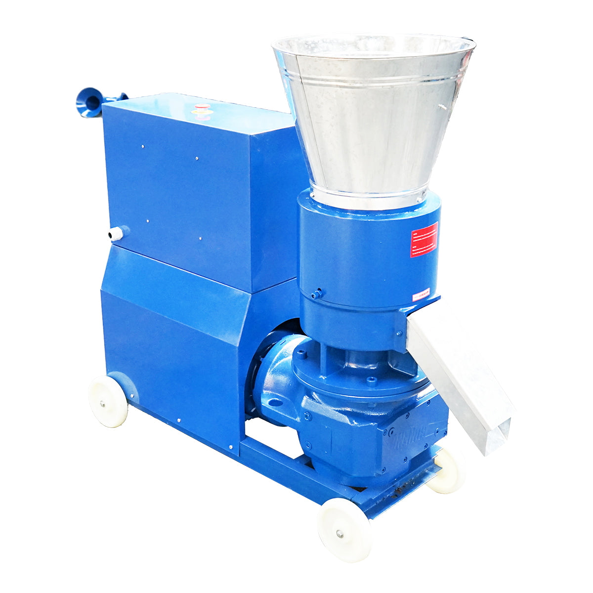 Takarmánygranuláló, gabonaprés, 15KW, 380V, 6 mm-es matricával, max. teljesítmény 250 kg/h