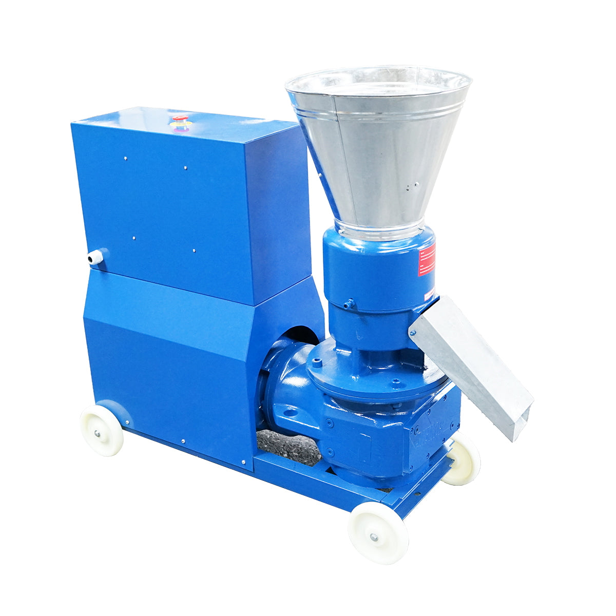 Takarmánygranuláló, gabonaprés, 11KW, 380V, 6 mm-es matricával, max. teljesítmény 500 kg/h