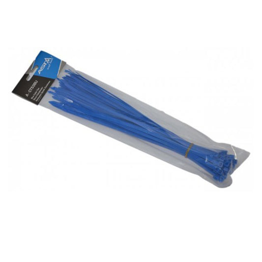 50 db műanyag gyorskötöző készlet 5x300mm kék