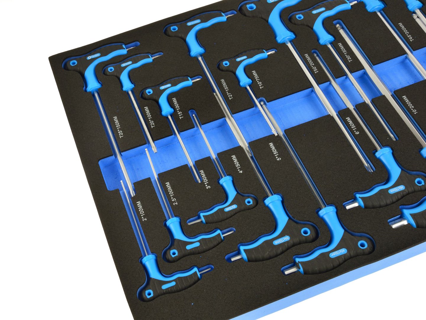 SZERSZÁMOS SZEKRÉNY – SZERSZÁMOS KOCSI TÁLCA T KULCSKÉSZLETTEL TORX IMBUS 18 DB GEKO