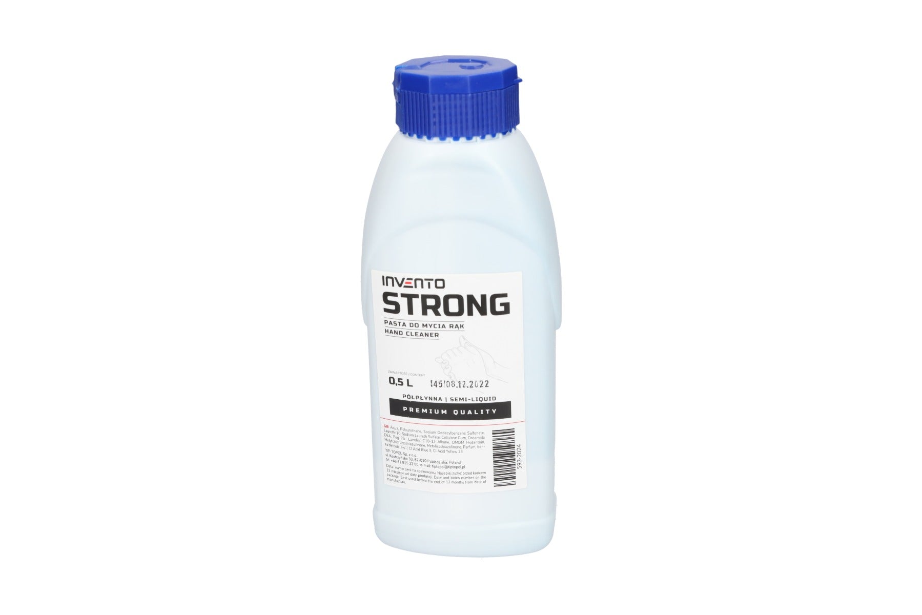 KÉZTISZTÍTÓ GÉL 0,5 L STRONG INVENTO