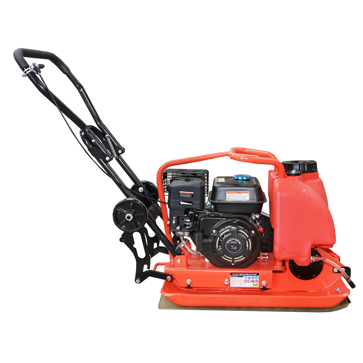 Lapvibrátor C100-A, 690×460 mm munkafelülettel, Euro 5 szabványú motorral, 196 cm³ / 6,5 LE, 5400 ford./perc, 106 kg, víztartállyal, Breckner Germany