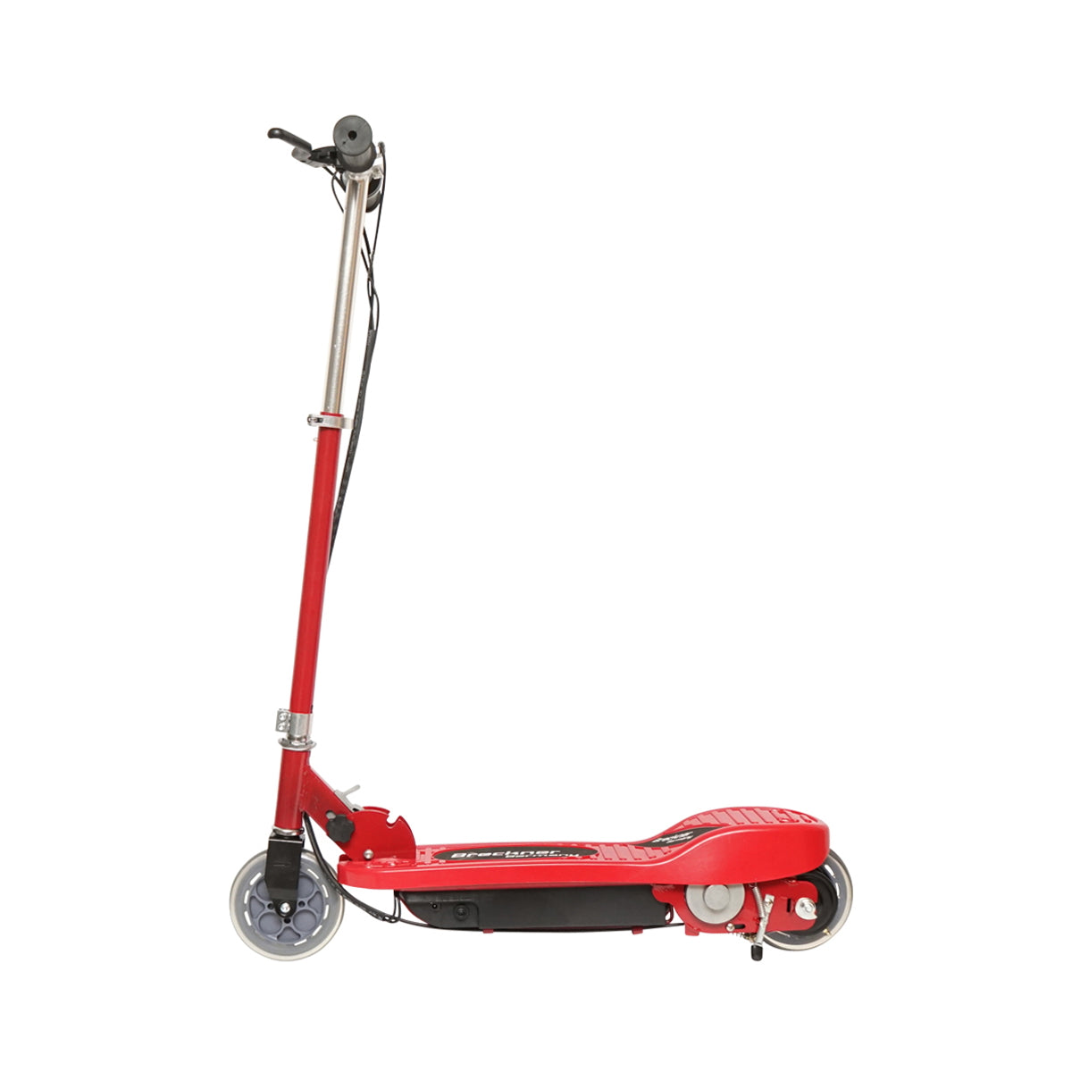 Elektromos roller gyerekeknek, piros, 120W, 24V, 4.5Ah, max. teherbírás 65 kg, max. sebesség 12 km/h, Breckner Germany