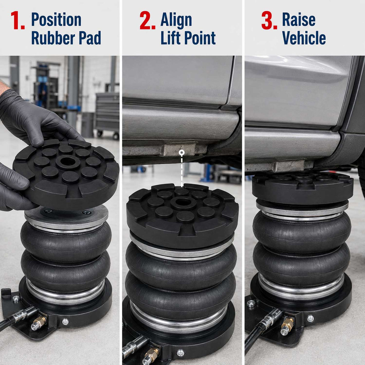 Gumipogácsa légpárnás emelőhöz 3.5T GEBO TOOLS