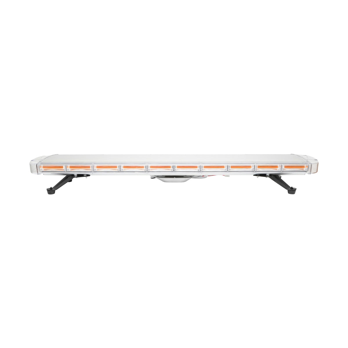 Fényhíd, villogó lámpasor, 12V, 22 db sárga fényű modul, beépített hangjelzéssel, méret: 1180x210x68 mm, Breckner Germany