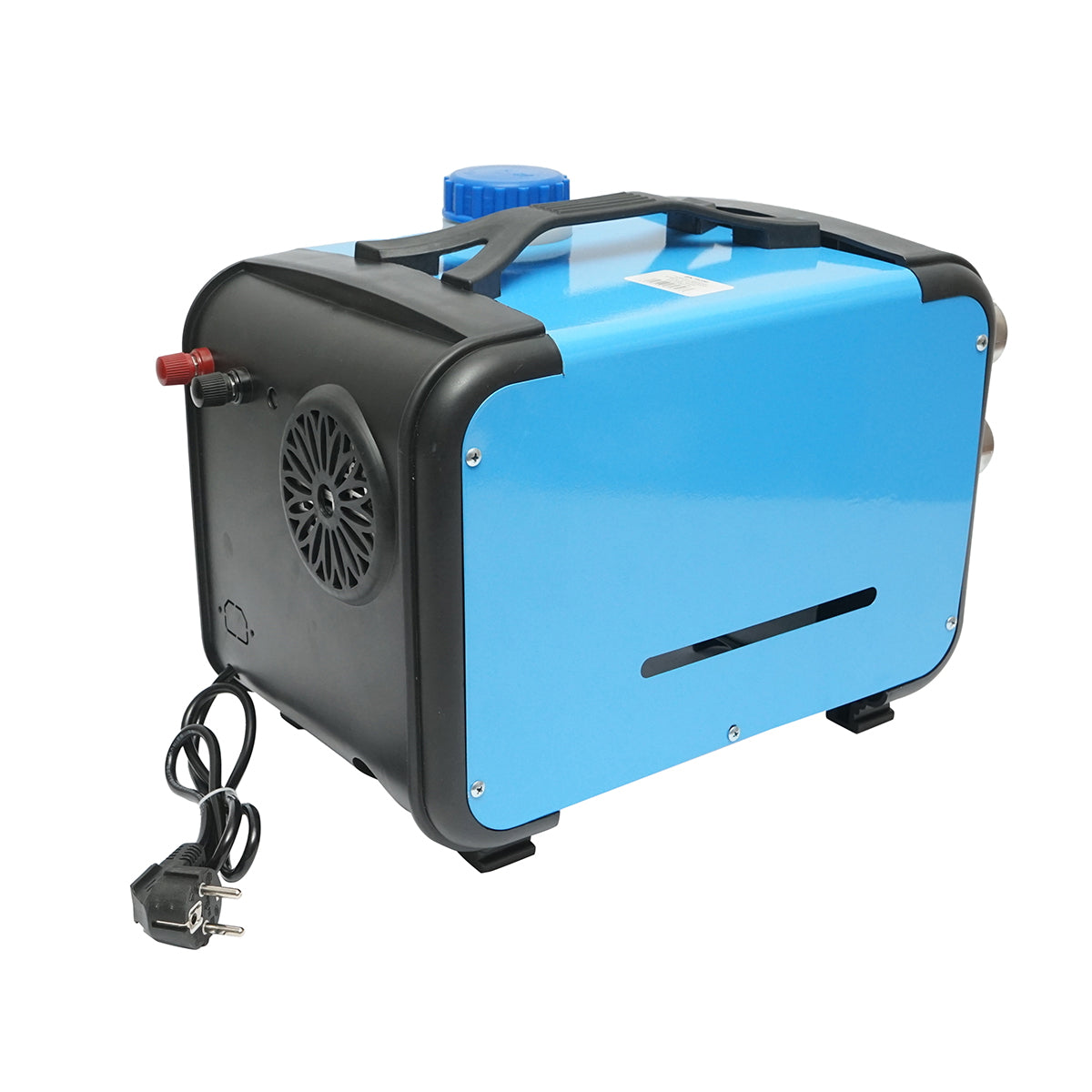 Sirocou, hordozható állóhelyzeti fűtés 12–24/220V, 5KW, LCD kijelzővel, távirányítóval és Kyocera izzítógyertyával, Breckner Germany