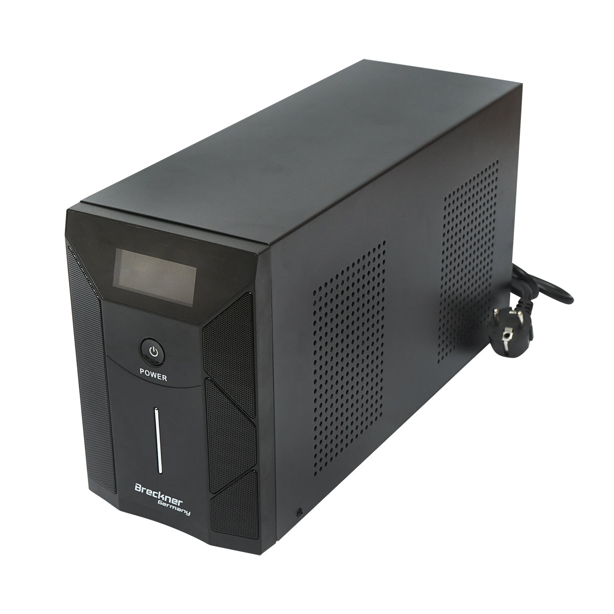 UPS 3000VA/1800W 4x9Ah akkumulátorokkal és 3 shuko aljzattal, LCD, USB, AVR Breckner Germany