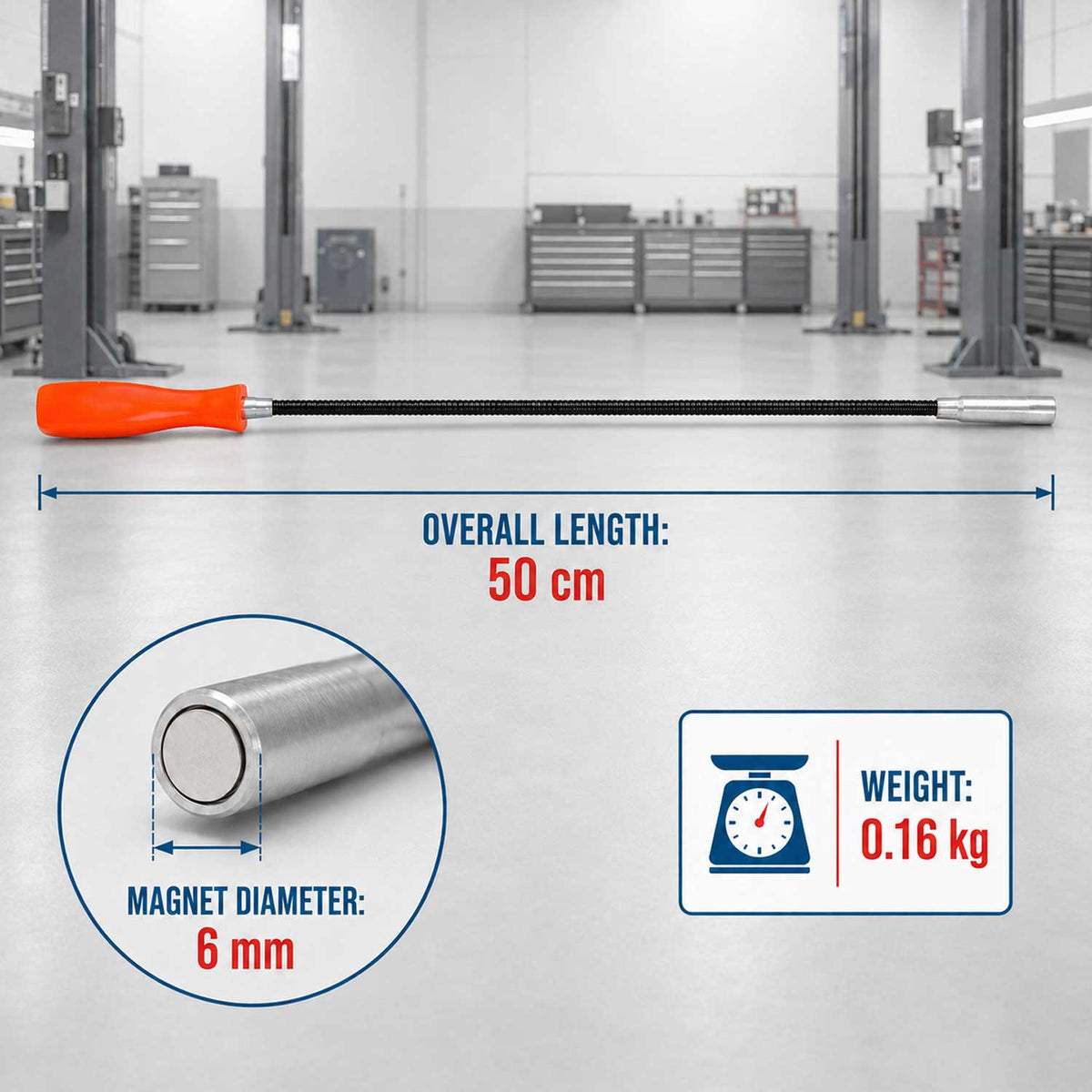Mágneses csavarfelszedő 50 cm GEBO TOOLS