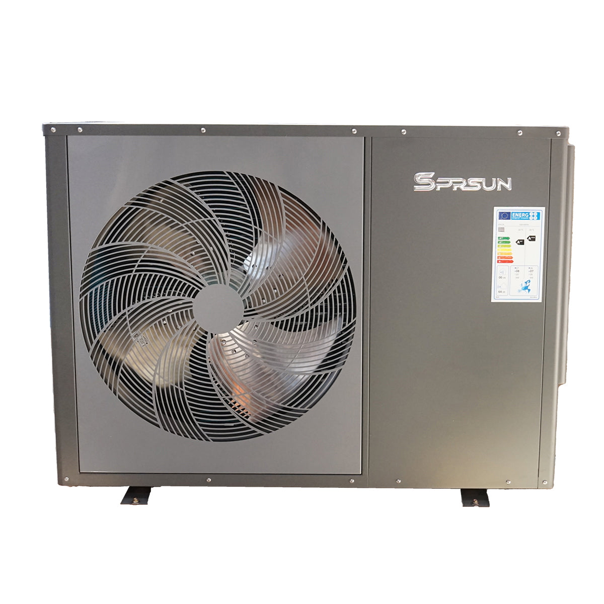 Monoblokkos levegő-víz hőszivattyú, 12 kW, 380V, telepítési készlettel, SPRSUN