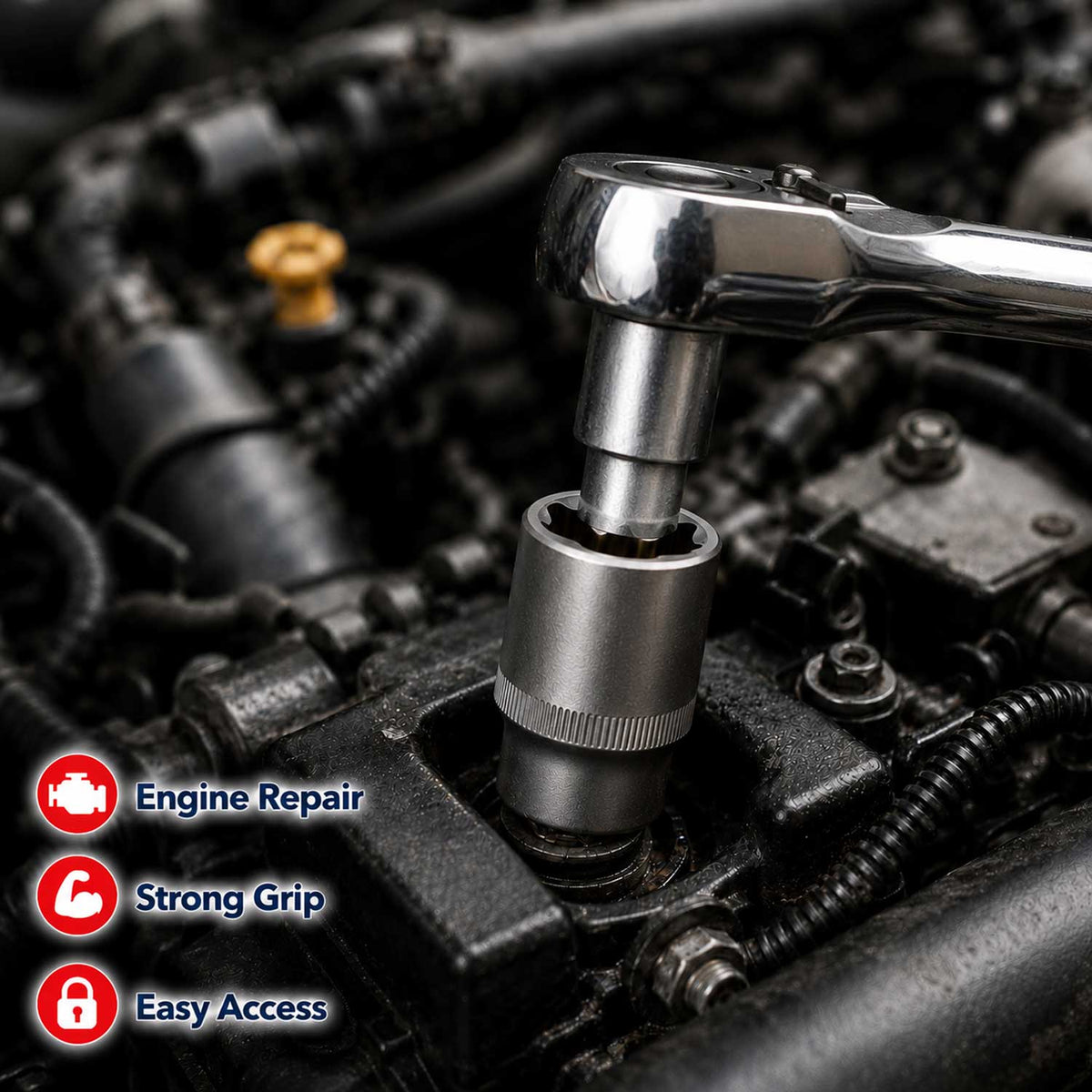 Dugókulcs készlet e profil e4-e24 1/4 3/8 1/2 14 db GEBO TOOLS