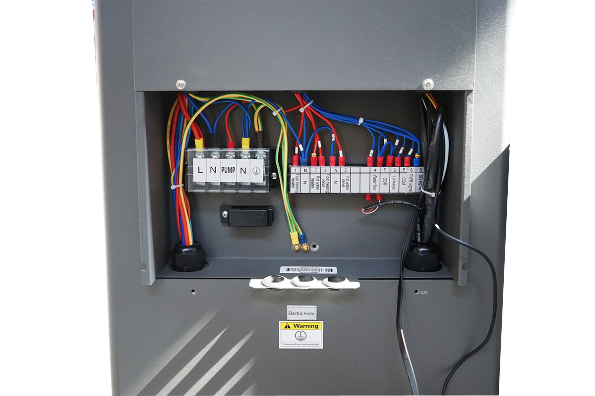 Monoblokkos levegő-víz hőszivattyú, 9.5 kW, 220V, telepítési készlettel, SPRSUN