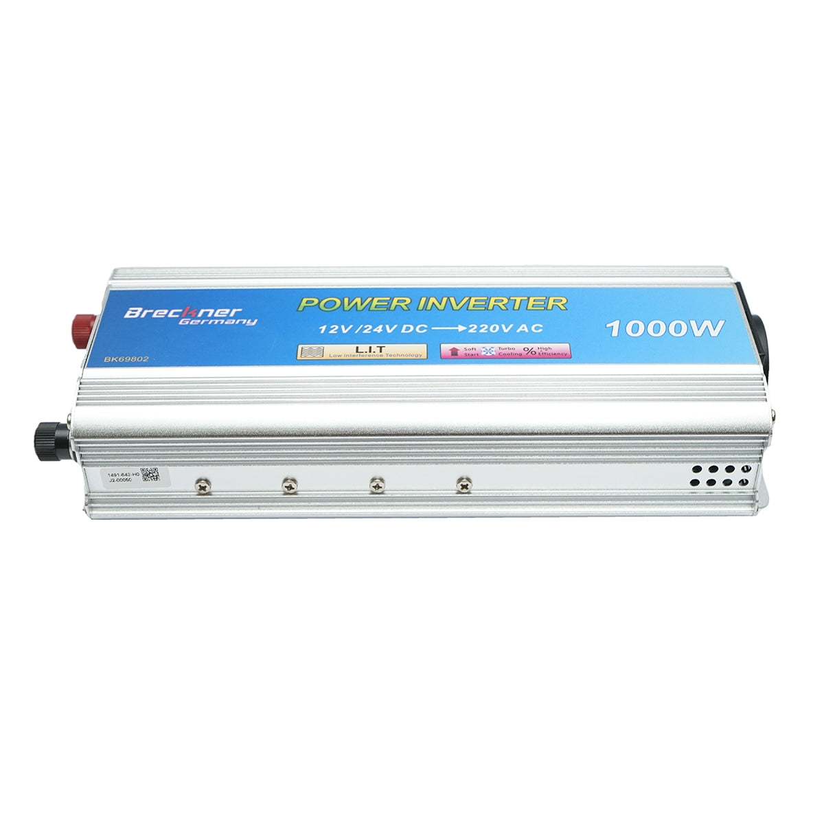 INVERTER FESZÜLTSÉG 1000W. 12V/24V - 220V MÓDOSÍTOTT SZINUSZ HULLÁM 241X95X55MM BRECKNER GERMANY