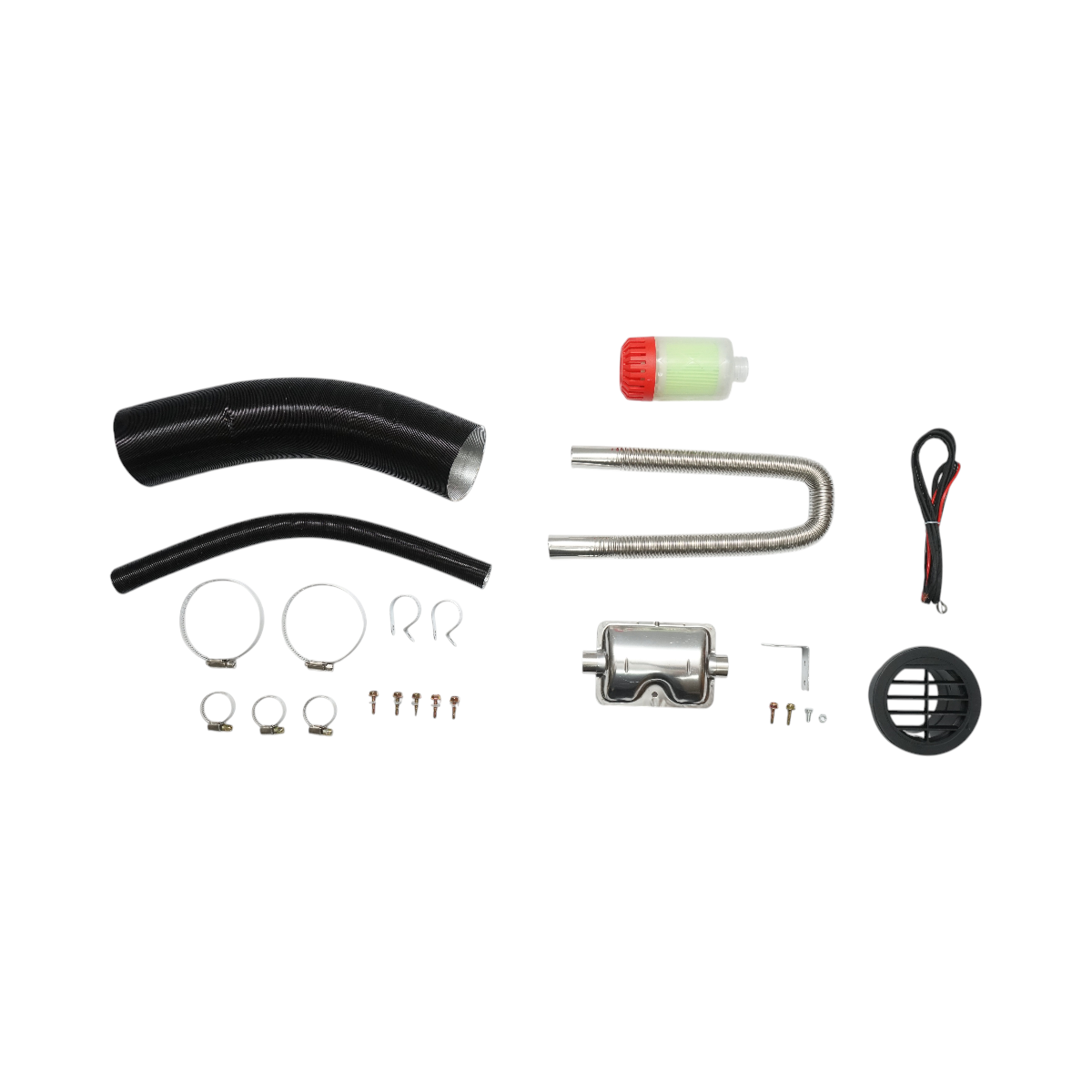 Sirocou, halk állóhelyzeti fűtés 12–24V, 5KW, LCD kijelzővel, távirányítóval és Kyocera izzítógyertyával, THOR