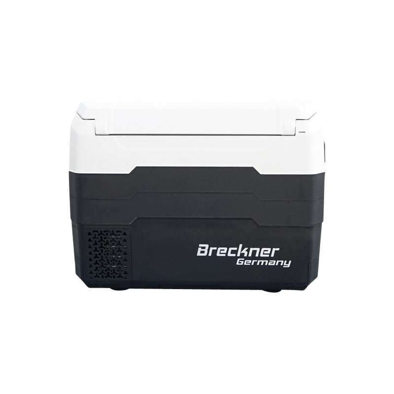 Autós hűtőszekrény, 40L, 12–24V, 55W, kompresszoros, 645x370x470 mm, hűtési tartomány: -20 °C – +10 °C, Breckner Germany