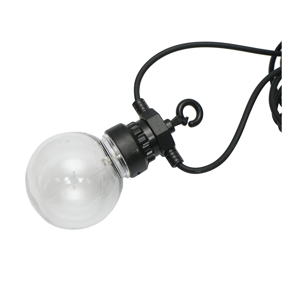 LED kültéri világítási rendszer, 12 foglalat, 6 m kábel, 220V, IP44, Breckner Germany