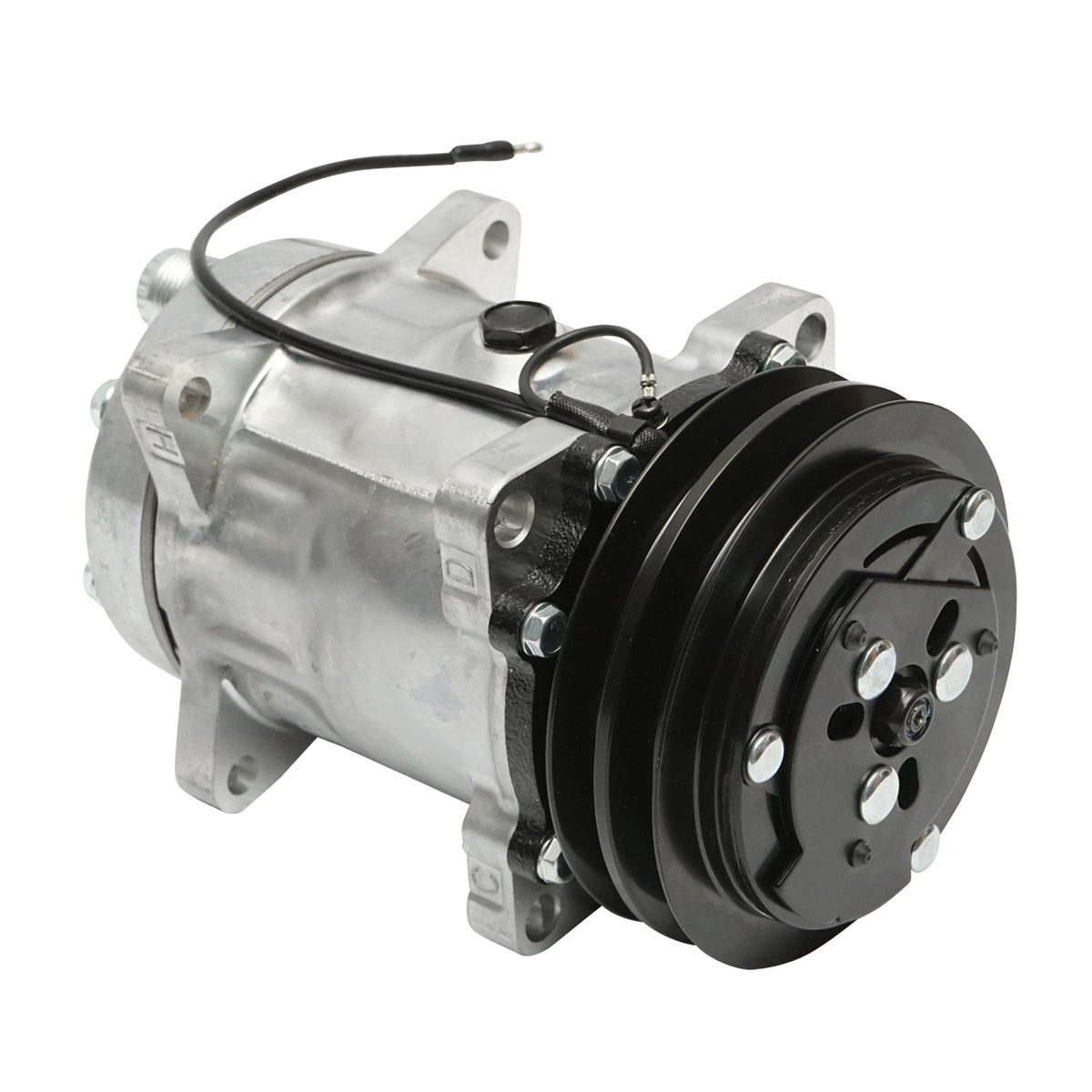 Klímakompresszor A/C JCB, New Holland, Case IH gépekhez, OEM kód: 04437339/10, 04437339, 84018078, 9831429, 89831429, 060506146