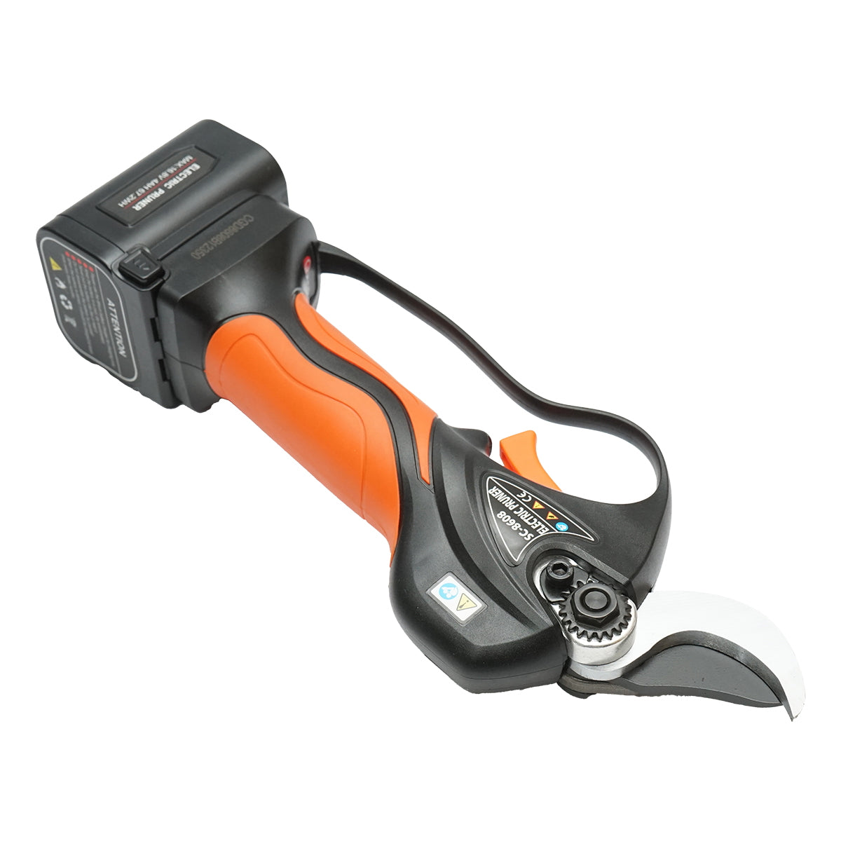 ELEKTROMOS KERTI OLLÓ 900W 2 LI-ION AKKUMULÁTORRAL 16,8V, ÁTMÉRŐ 0-32MM