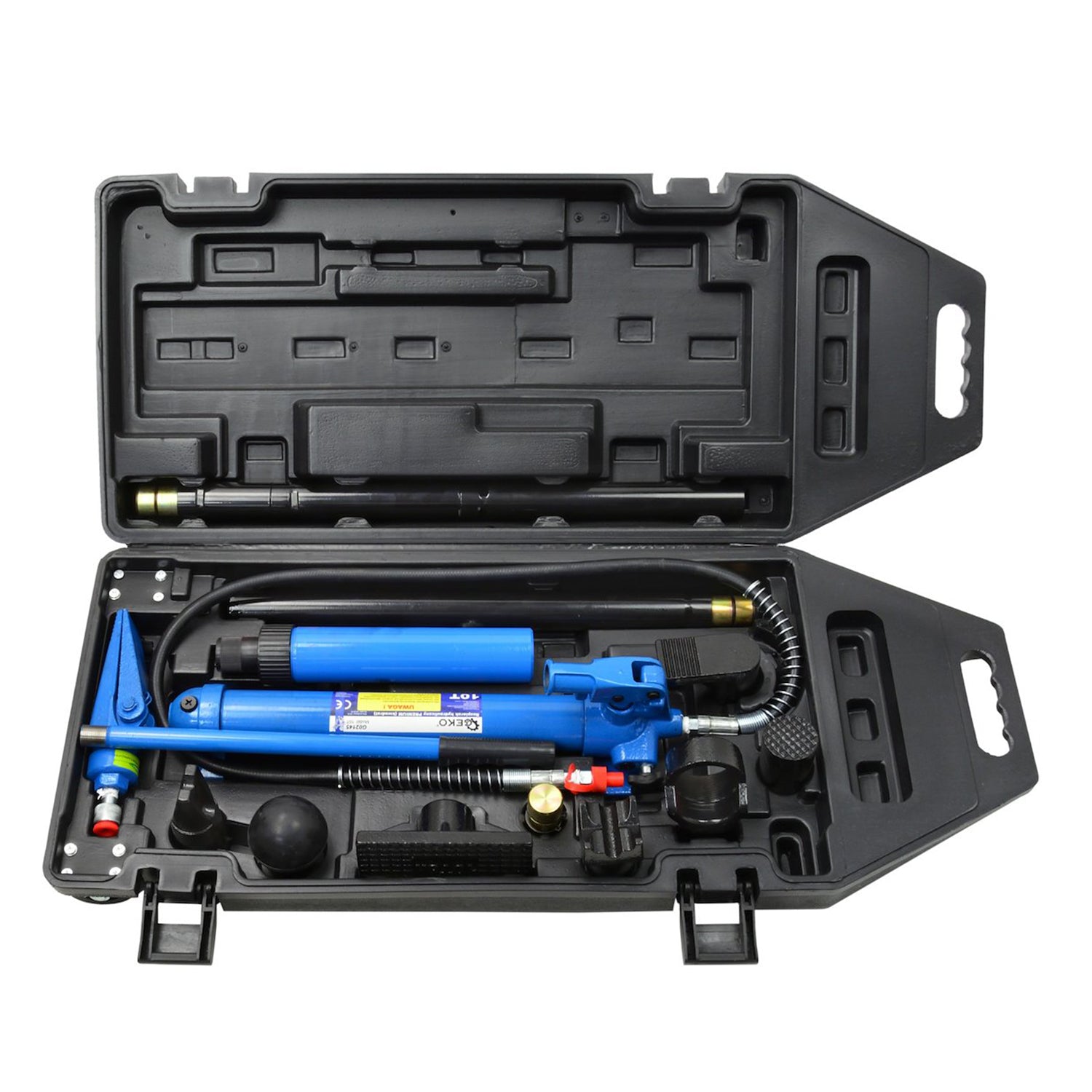 HIDRAULIKUS KAROSSZÉRIA EGYENGETŐ ÉS JAVÍTÓ KÉSZLET 10 T GEKO