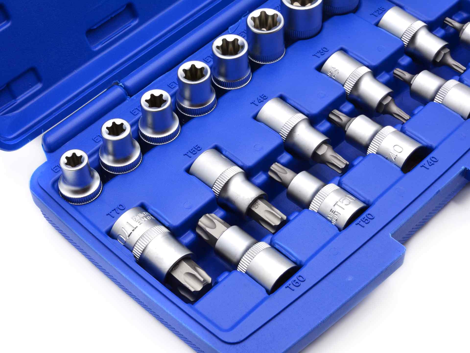 TORX DUGÓKULCS ÉS BIT KÉSZLET 1/2" 19 DB GEKO