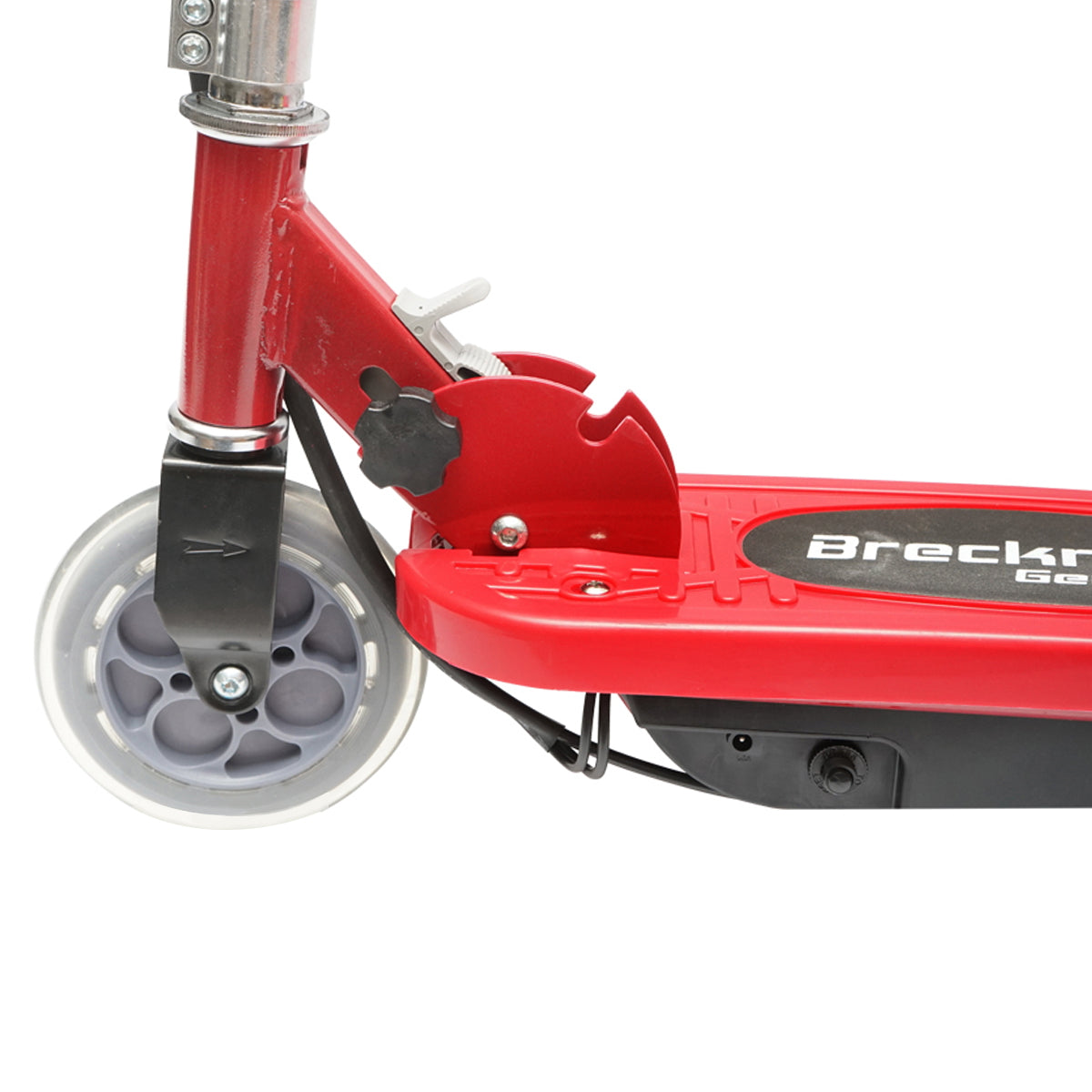 Elektromos roller gyerekeknek, piros, 120W, 24V, 4.5Ah, max. teherbírás 65 kg, max. sebesség 12 km/h, Breckner Germany
