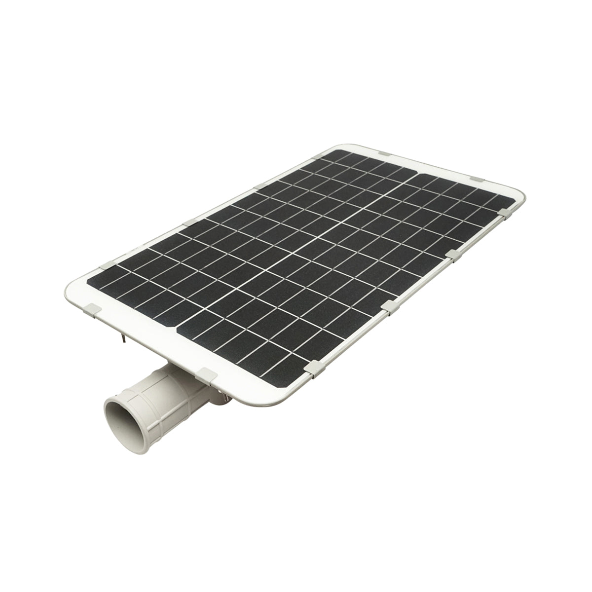 Napelemes LED utcai világítótest 180W, 6500K, IP65, napelemmel, mozgásérzékelővel és oszlopra szereléssel, Breckner Germany