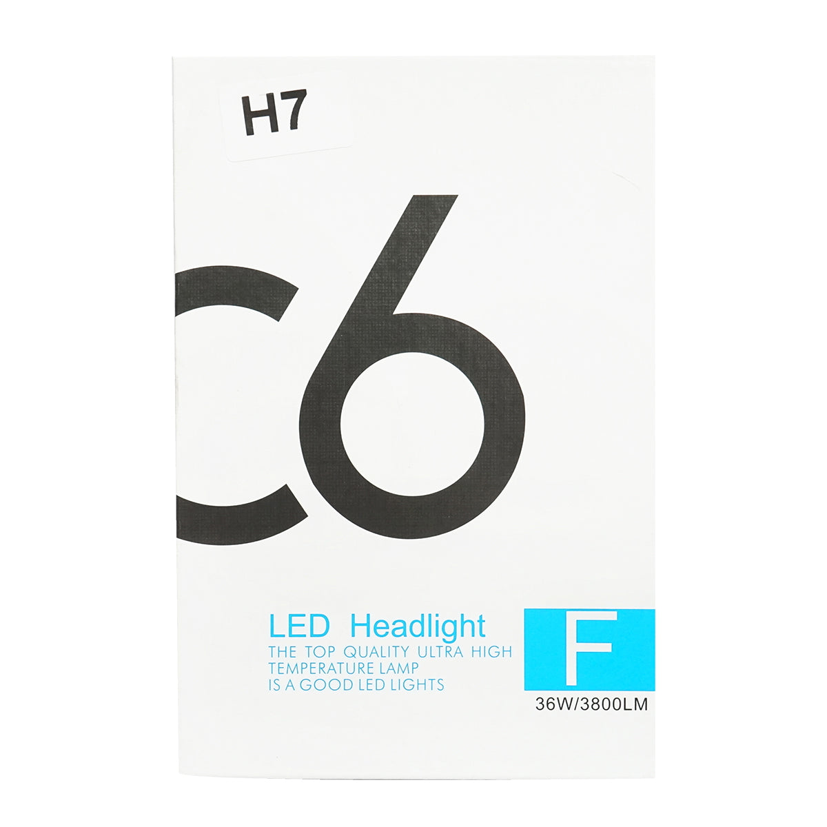 LED izzó szett, 2 db, H7, 36W, 3800 lumen, C6-H7, 12V, 6500K
