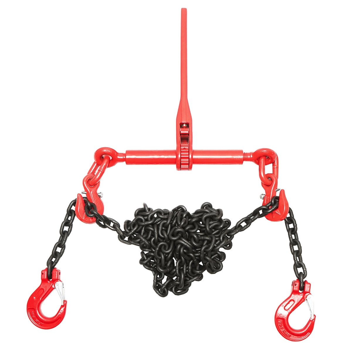 HORGONYLÁNC NEHÉZ GÉPEKHEZ RACSNIS FESZÍTŐSZERKEZETTEL 4 T TEHERBRÁS 4 M LÁNCHOSSZAL 8 MM LÁNCVASTAGSÁG BRECKNER GERMANY