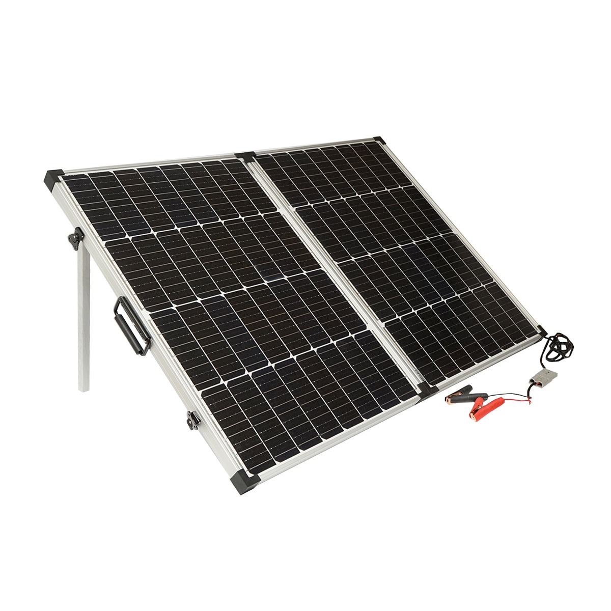 Napelem 145W hordozható monokristályos fotovoltaikus panel feszültségszabályozóval 12/24V 20Ah 2 USB Breckner Germany