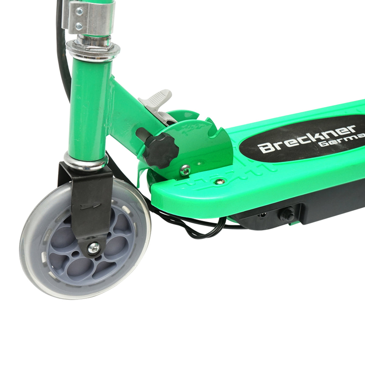 Elektromos roller gyerekeknek, zöld, 120W, 24V, 4.5Ah, max. teherbírás 65 kg, max. sebesség 12 km/h, Breckner Germany
