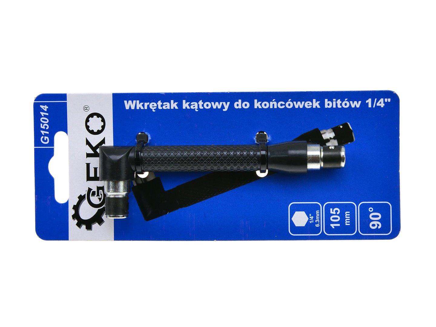 DERÉKSZÖGŰ HOSSZABBÍTÓ BITEKHEZ L-ALAKÚ 1/4" 105 MM GEKO