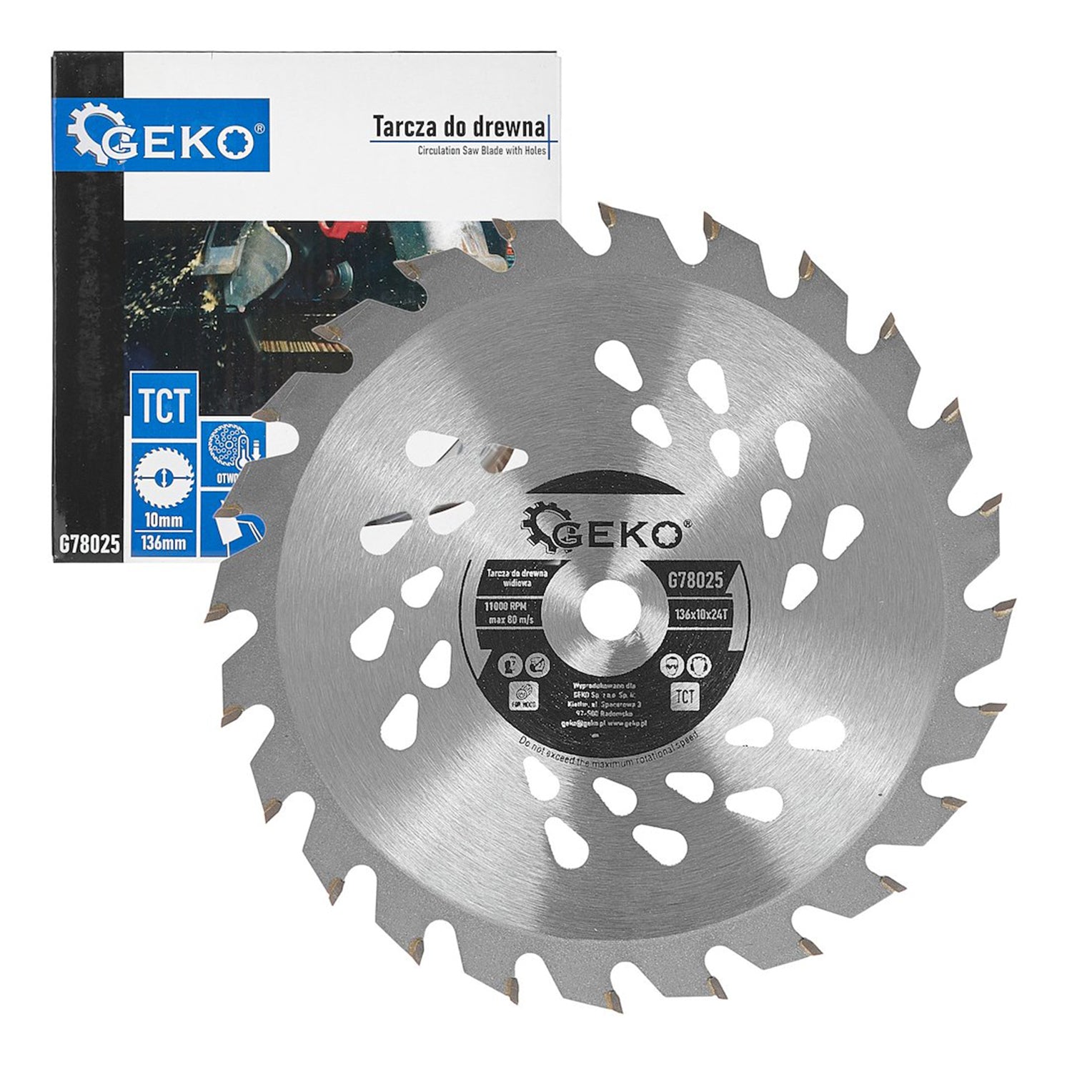 VIDIÁS KÖRFŰRÉSZLAP FAANYAG VÁGÁSÁHOZ 136 × 10 MM 24 FOG