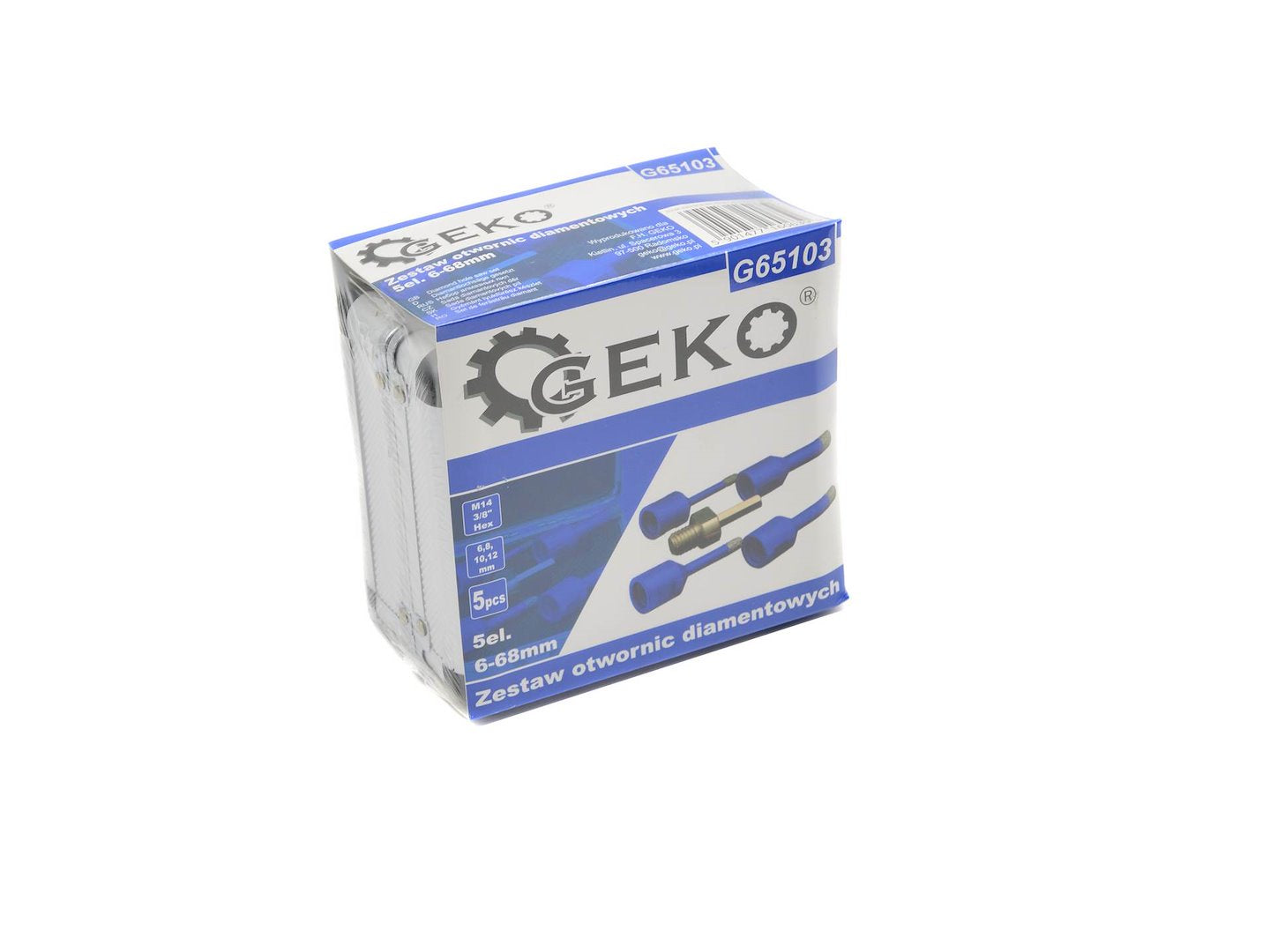 GYÉMÁNT LYUKFÚRÓ KÉSZLET CSEMPÉHEZ ÉS KERÁMIÁHOZ 6–12 MM 5 DB GEKO