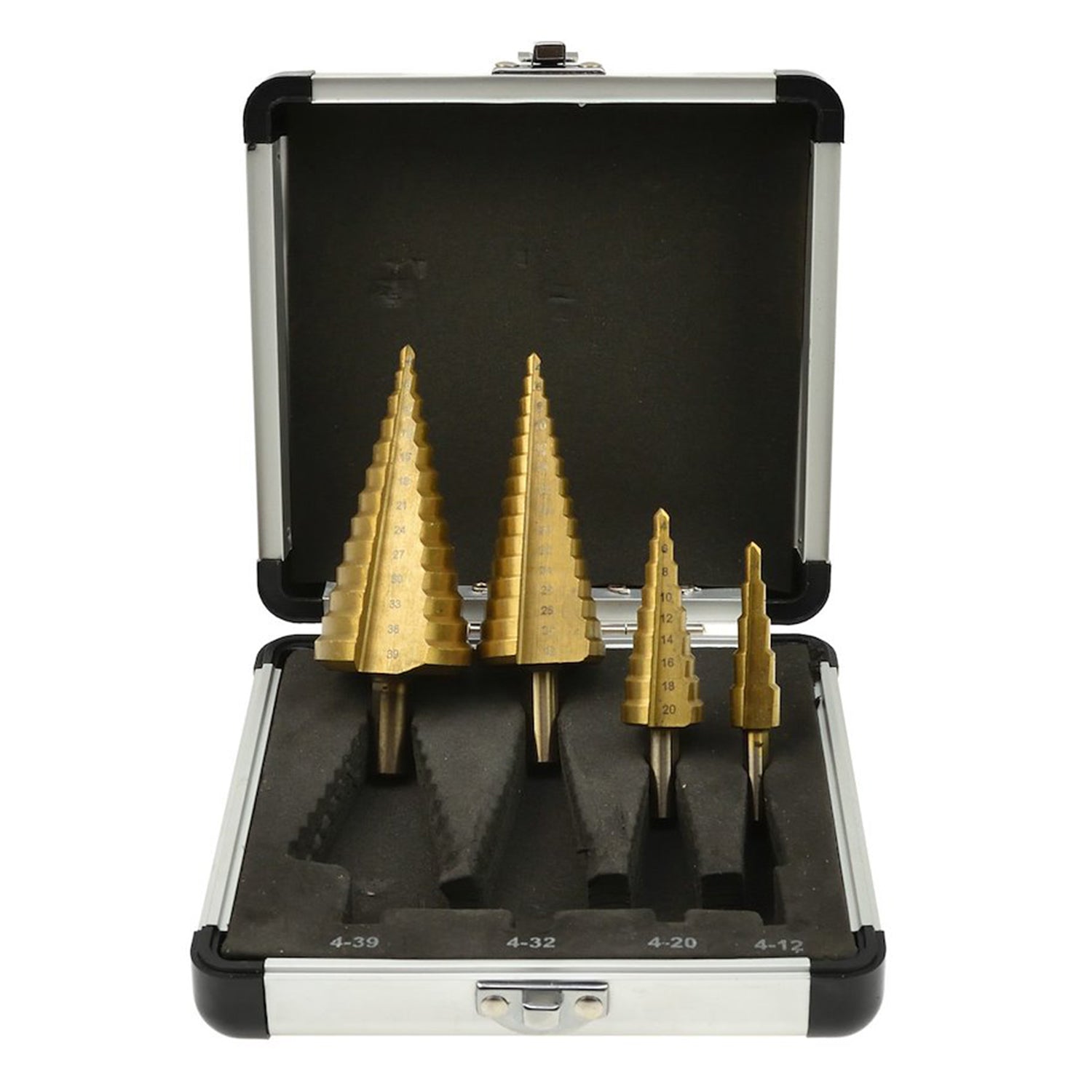 LÉPCSŐS LYUKFÚRÓ KÉSZLET HSS TIN 4 DB GEKO