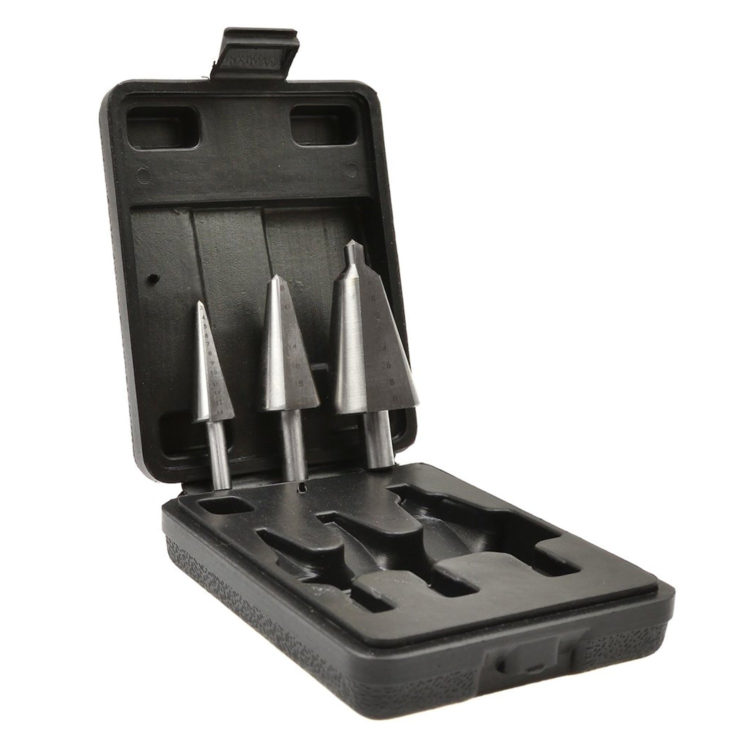 LÉPCSŐS LYUKFÚRÓ KÉSZLET HSS 3–30 MM 3 DB GEKO