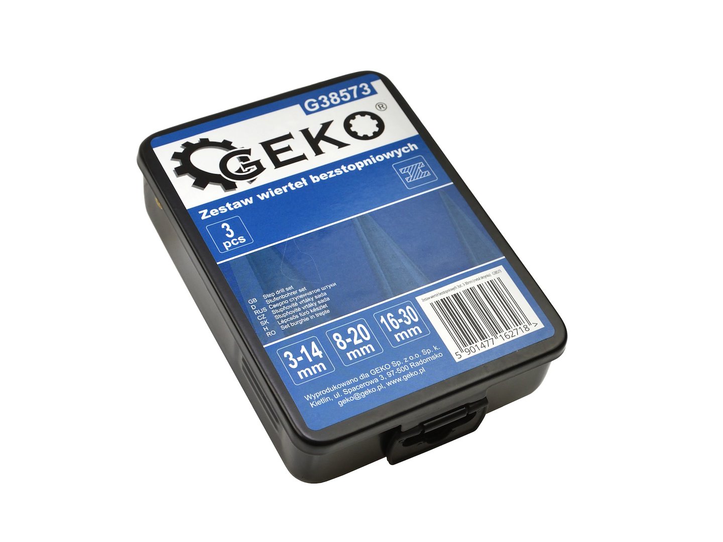 LÉPCSŐS LYUKFÚRÓ KÉSZLET 3-30 MM 3 DB GEKO