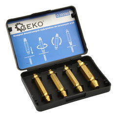 SÉRÜLT CSAVAR ELTÁVOLÍTÓ KÉSZLET HSS TiN 4 DB GEKO