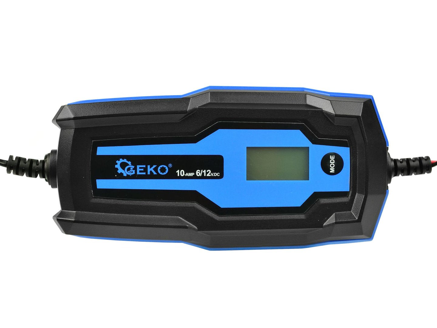 AUTOMATA AUTÓ AKKUMULÁTOR TÖLTŐ LCD KIJELZŐVEL 6/12V 10A 4–120 AH AKKUMULÁTOROKHOZ GEKO