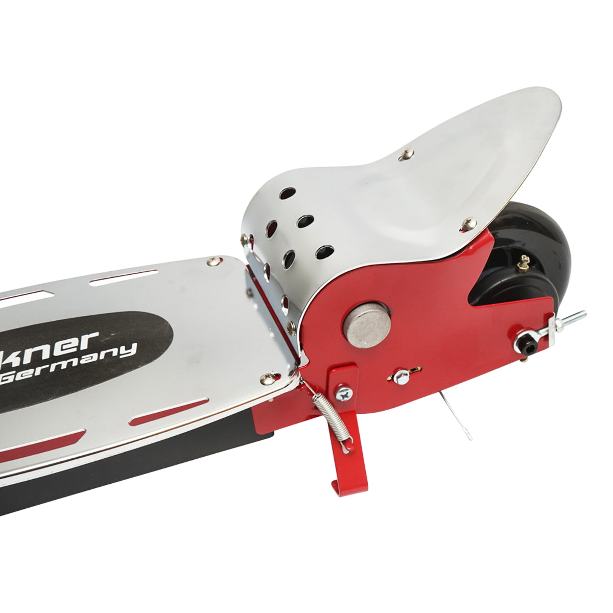 Elektromos roller gyerekeknek, piros, 140W, 24V, 4.5Ah, max. teherbírás 75 kg, max. sebesség 13 km/h, Breckner Germany