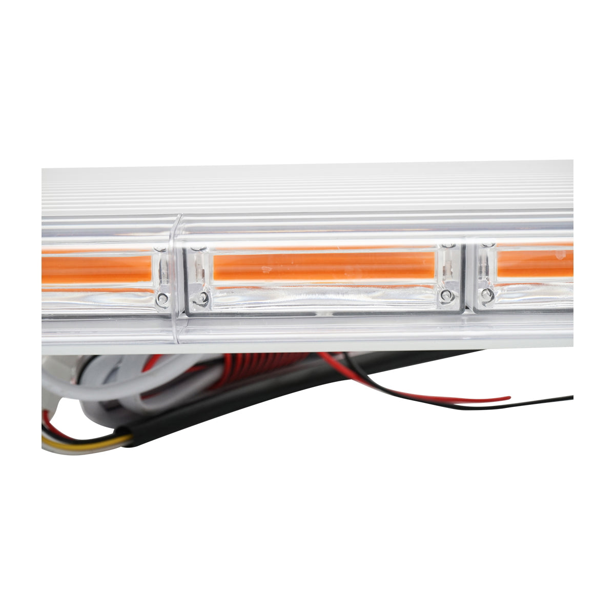 Fényhíd, villogó lámpasor, 12V, 22 db sárga fényű modul, méret: 1180x210x64 mm, Breckner Germany