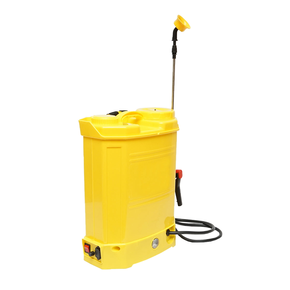 Elektromos permetezőgép, 3 fúvókával, 16L tartállyal, 12V/8Ah akkumulátorral, 3,1 l/perc teljesítmény