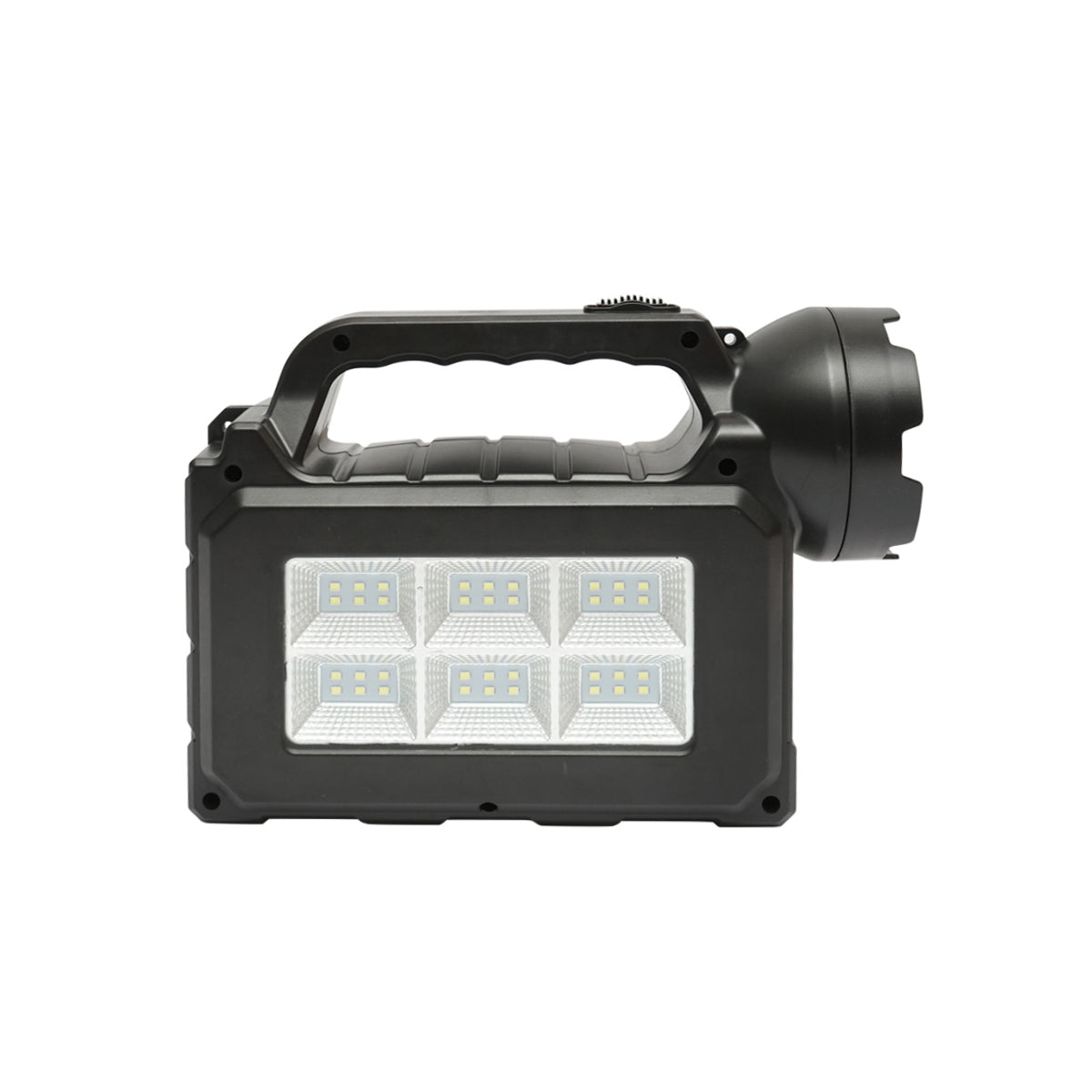 Hordozható LED világítási készlet 3 izzóval/projektorral, FM rádióval, MP3-mal, napelemmel és 3.7V, 4500 mAh akkumulátorral, horgászathoz, kempingezéshez, GD-P30FM