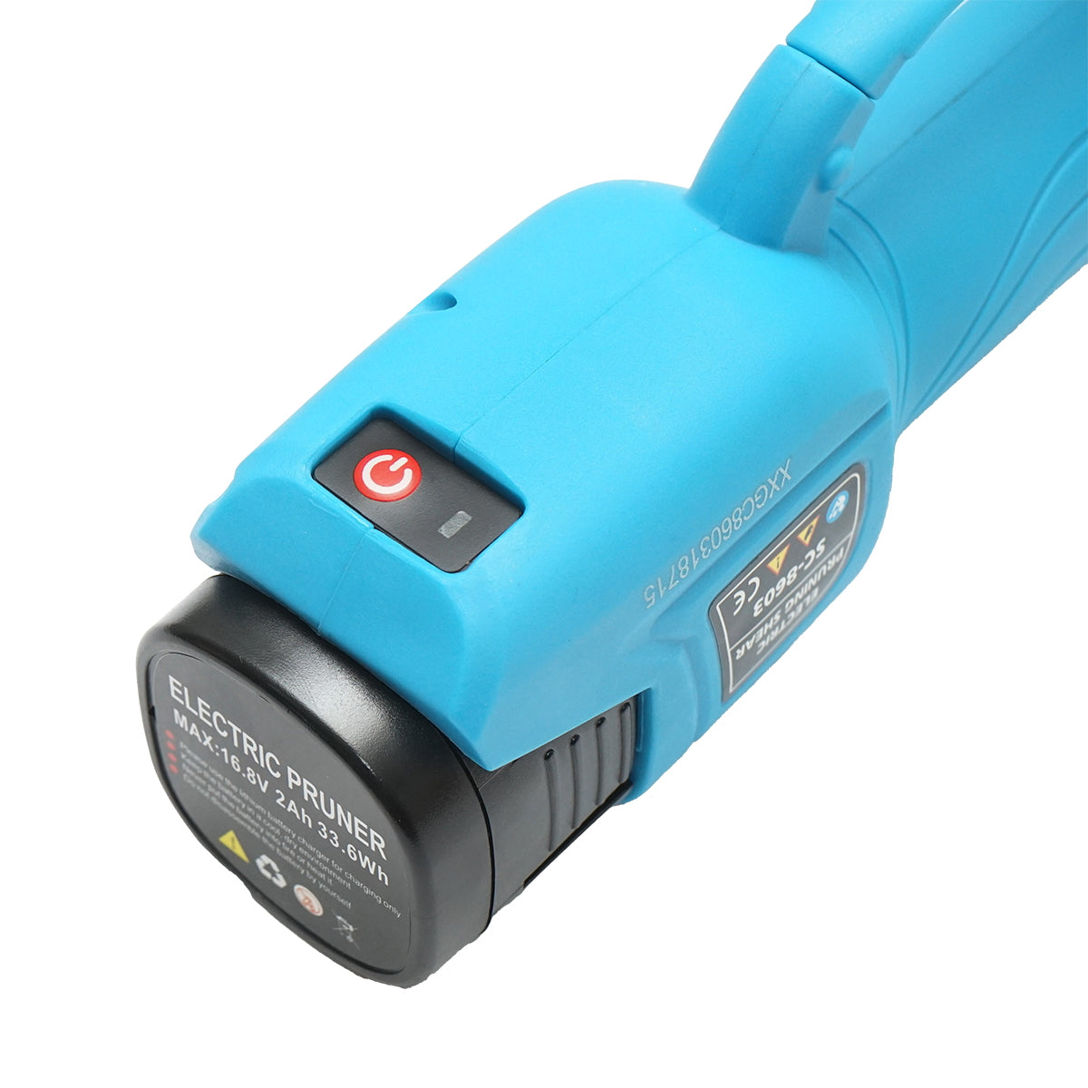 ELEKTROMOS KERTI OLLÓ 850W 2 LI-ION AKKUMULÁTORRAL ÁTMÉRŐ 0-28MM, 16,8V