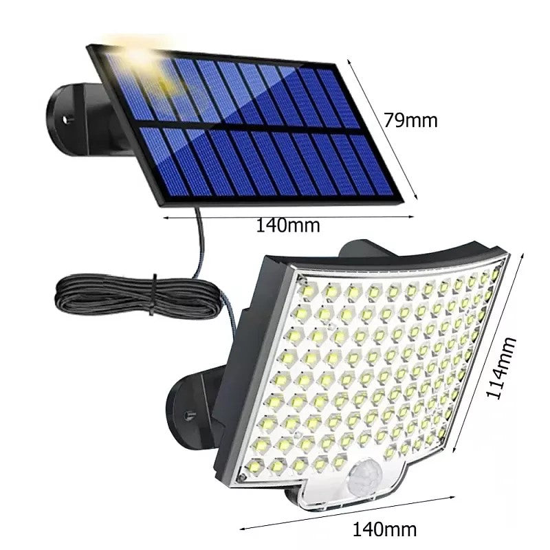 LED lámpa, napelemmel, távirányítóval és 1500 mAh akkumulátorral, IP65, Breckner Germany