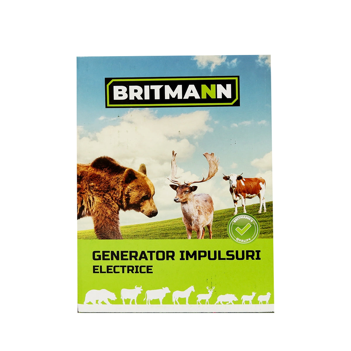 Impulzusgenerátor készülék DC 12/220V, 6,5 Joule 100km elektromos kerítéshez Britmann