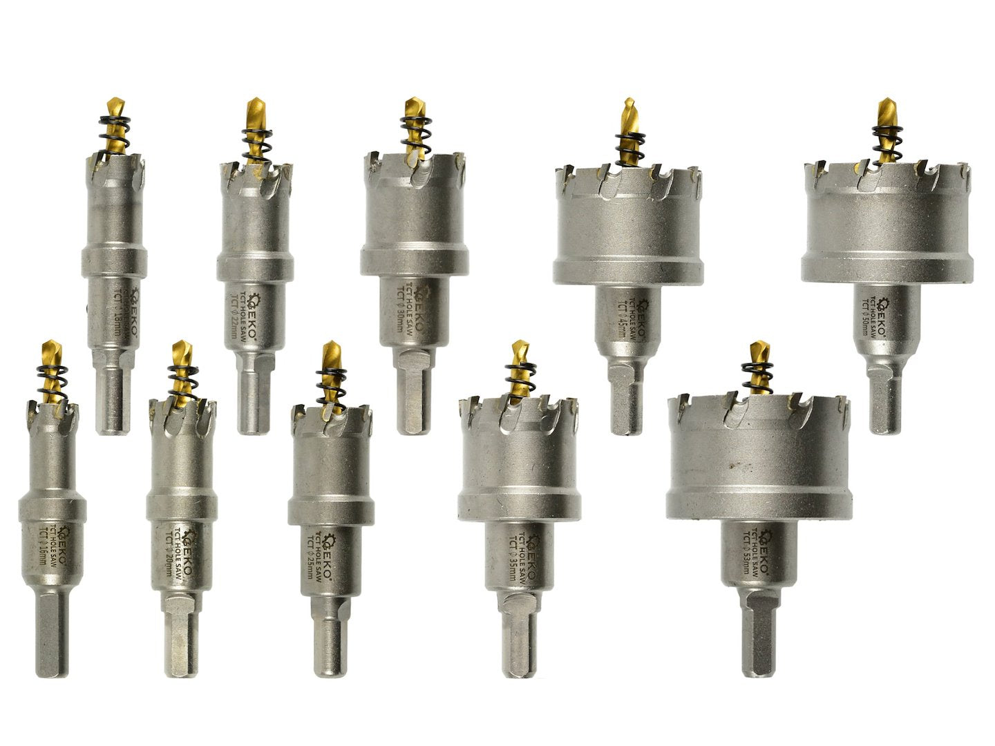 LYUKFÚRÓ KÉSZLET TCT 16–53 MM 10 DB GEKO