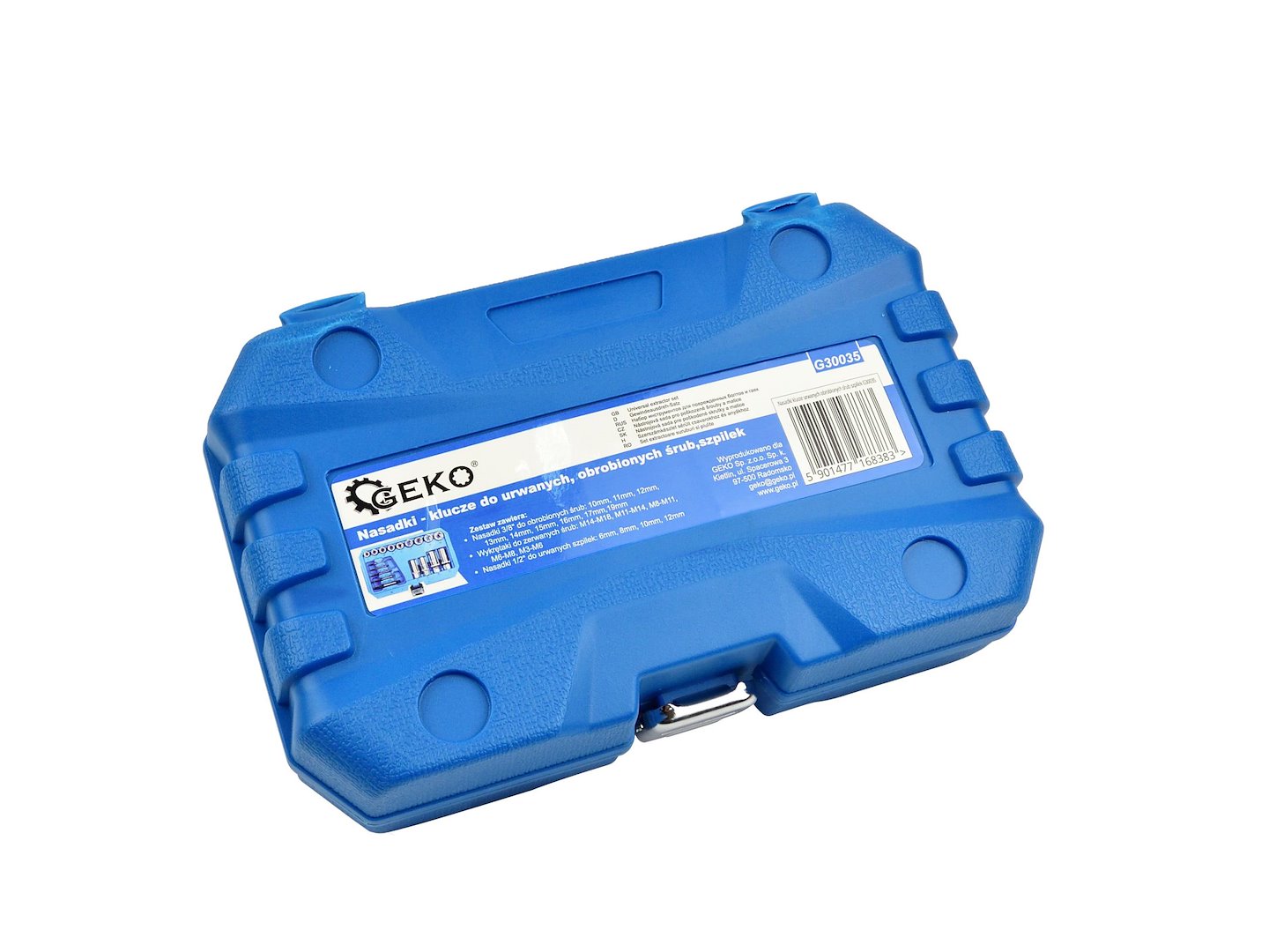 DUGÓKULCS KÉSZLET 3/8" ÉS 1/2", 6–19 MM, M3–M18, CR-V 18 DB GEKO