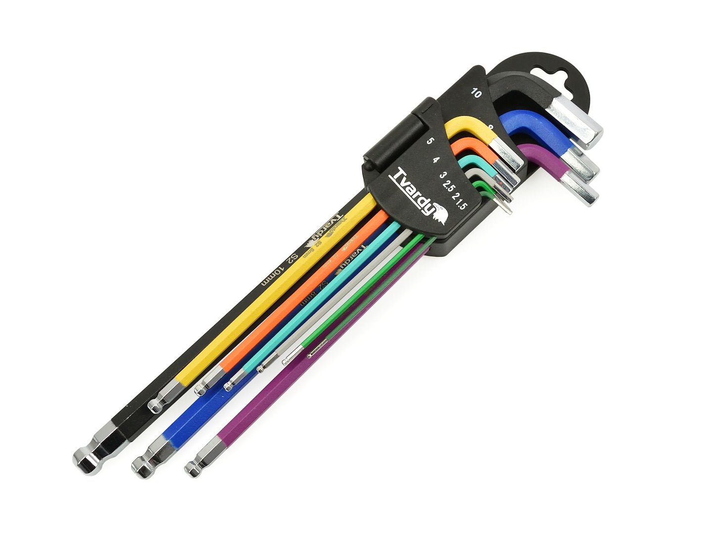 SZÍNES L-IMBUSZKULCS KÉSZLET 1.5-10 MM 9 DB GEKO